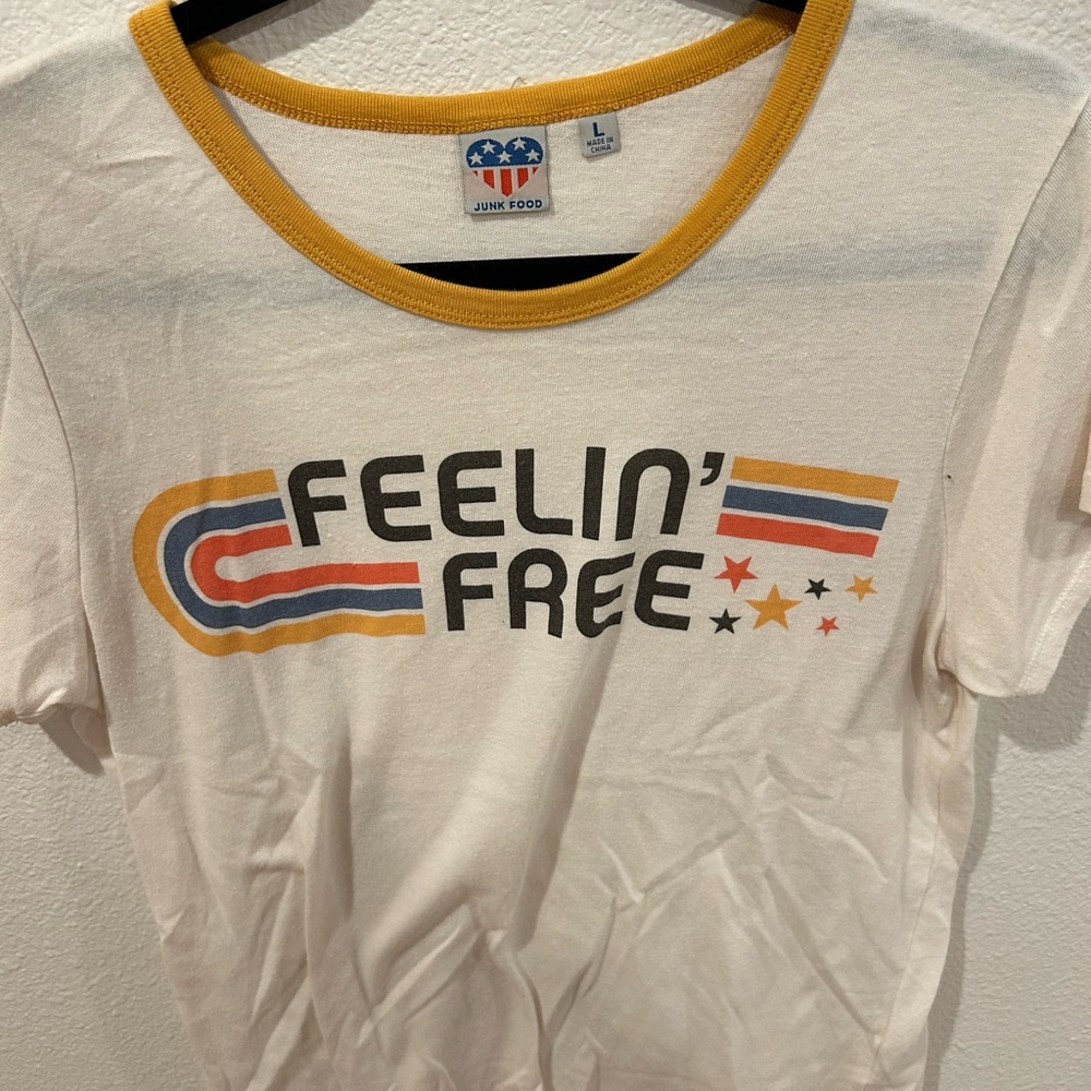 Junk Food White Graphic Tee